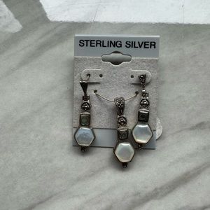 Vintage‎ Earring and Necklace Pendent Set